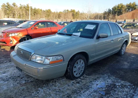 2004 Mercury Grand Marquis Gs from USA, damaged, VIN 2MEFM74W04X667159